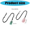 thumbnail image 3 of Minimalist Braided Crystal Necklace Custom Length Adjuster Neckchain With Sliding Closure Everyday Elegant Accessory Multicolor, 3 of 5