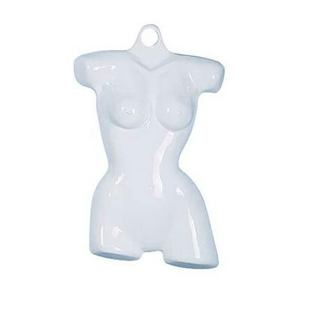 Economy Female White Shapely Plastic Torso Form - Fits Women’s Sizes