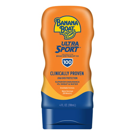 knude Erfaren person umoral Banana Boat Sport Ultra Sunscreen Lotion 4 Oz, 100 SPF, Sunblock, Water  Resistant (80 Minutes), Superior Endurance VS Sweat And Water on Walmart |  AccuWeather Shop