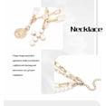 thumbnail image 5 of Boho Pearl Cross Necklace Gold Layered Choker Chain - Trendy Vintage Jewelry for Women, 5 of 7