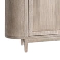 thumbnail image 3 of Zoko Sideboard Buffet Console, Arched Design Doors, 77 Inch White Wood, 3 of 3