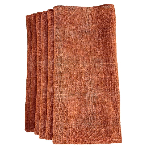 Servilletas de tela de gasa, paquete de 6, 42x42cm, algodón suave, bodas, fiestas decorativas, uso diario familiar, servilletas de cena de lino a granel