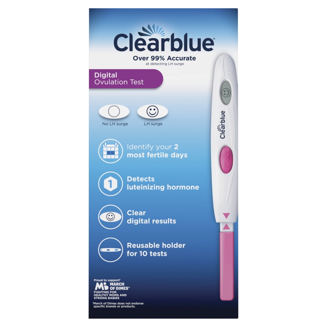 Prueba de Ovulación Digital Clearblue 10 ct Argentina Ubuy