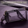 thumbnail image 6 of Compatible with Samsung Galaxy S25 Ultra Wallet Case, 10 Card Slots & 1 Zipper Coin Pocket & 1 Cash Slot & 1 Cash Pocket & Lanyard & Crossbody Strap & Kickstand & RFID Blocking Phone Case, Purple, 6 of 10