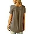 thumbnail image 6 of FeMereina Womens Loose T-Shirt Short Sleeve Casual Tops Blouse Tee Plus Size, 6 of 6