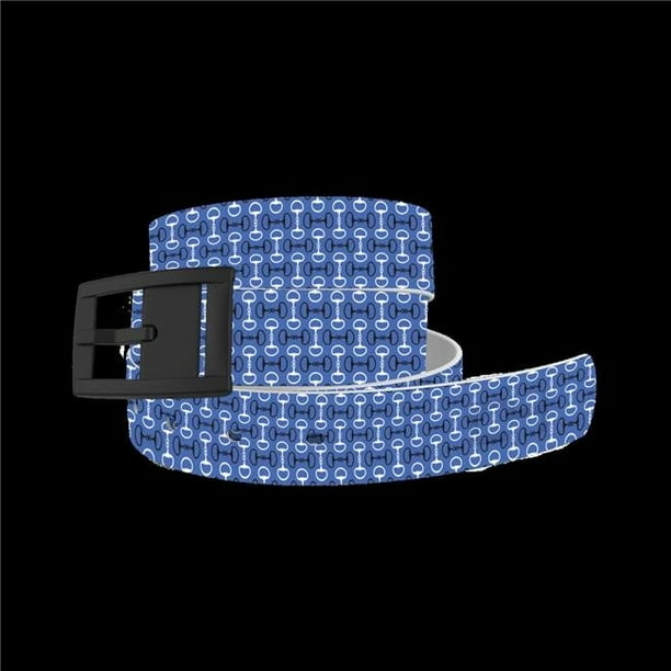 C4 Belts 6201BK103BITBL02 Blue Bits Belt with Black Buckle Combo