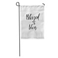 thumbnail image 1 of JSDART Cursive Blessed to Bless Religion Phrase Ink Modern Brush Script Garden Flag Decorative Flag House Banner 28x40 inch, 1 of 2