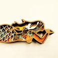 thumbnail image 3 of Adorno Tallado En Madera Estatua de unicornio de sirena tallada en madera brillante Adorno hueco con StringLight (A, 3 of 8