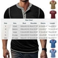 thumbnail image 3 of Men's Retro Henley Shirts Short Sleeve T Shirt for Man with Pocket Relaxed Summer Casual Classic Half Button Shirt, 3 of 8