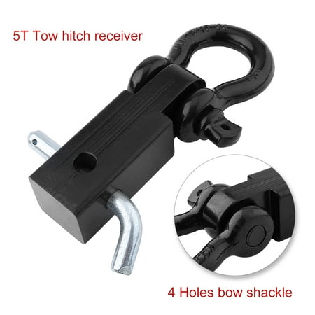 Hilitand 5T Trailer Hitch Receiver Heavy Duty Trailer Hitch & Bow Shackle Tow Bar for Car 4x4 Off Road Vehicles