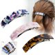 thumbnail image 2 of Pinzas para el cabello rectangulares de 3 piezas, escamas automáticas de tortuga para el cabello, 3 colores ER, 2 of 3
