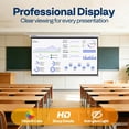 thumbnail image 6 of SPECSTAR 100 inch Manual Pull Down Projector Screen, 16:9 HD Retractable Projector Screens with Auto Locking for Movie Home Theater Cinema Office Video Game, White(87W x 49H Inch Display Area), 6 of 8