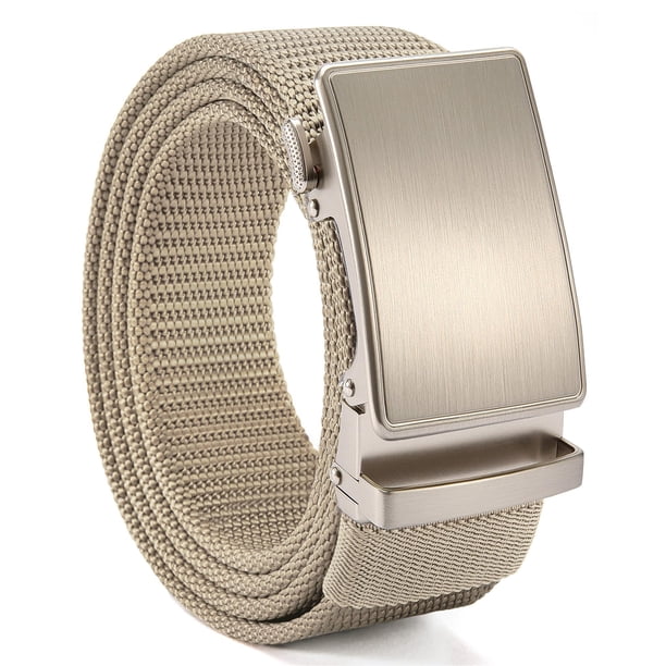 Cinturón Ratchet CHAOREN 1.5 Nylon para Hombre Caqui Ajustable