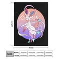 thumbnail image 3 of Pokemon Eevee Sylveon Throw Blanket Cute Flannel for Boys Girls Men Women, 3 of 7
