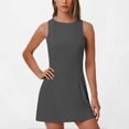 thumbnail image 2 of AherBiu Business Casual Dresses for Women Crewneck Sleeveless Stretch Elegant Ladies Office Work Short Dress, 2 of 6