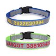 thumbnail image 1 of Collares de perro reflectantes personalizados, grabado personalizado con nombre y número de teléfono, perro ajustable MFZFUKR CPB-US-XAH219-4, 1 of 5