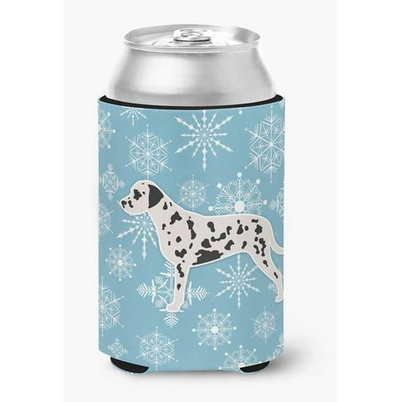 Winter Snowflake Dalmatian Can or Bottle Hugger
