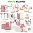 thumbnail image 2 of Juego de utensilios de cocina NutriChef de cerámica antiadherente de 54 piezas, 2 of 7