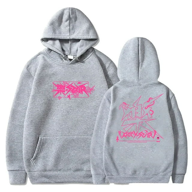Stray Kids SKZ Chandails à Capuchon New Star Merch Chandails Cosplay Femmes Hommes Mode Décontractée Style K-Pop à Capuche,S,Gris