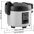 thumbnail image 4 of KFFKFF Professional Rice Cooker, Serves 60 Cups, 13.74 Qt Capacity, Durable Rice Maker with Nonstick Pot, Quick Cook & 12-Hr Warm Function, Includes Measuring Cup & Paddle, Ideal for Eateries, 4 of 9
