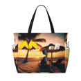 thumbnail image 1 of Easygdp Hawaiian Sunset Beach Bolsa de Viaje de Playa de Gran Capacidad, Bolsa Tote Perfecta para la Playa, Escapadas de Fin de Semana y Viajes, 1 of 7