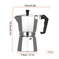 thumbnail image 3 of Amdohai 3-Cup Aluminum Espresso Percolator Coffee Stovetop Maker Mocha Pot for Use on Cooker Gas Stove Electrothermal Furnace, 3 of 8