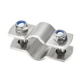 thumbnail image 5 of Uxcell 304 Stainless Steel Wall Mount Ceiling Mount Pipe Support for 27mm Pipe 2 Pack, 5 of 6