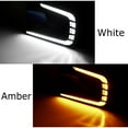 thumbnail image 2 of OE-Fog Bezel Replace Switchback LED Daytime Running Lights For 2022-Up Honda Civic Sedan, White LED DRL, Amber LED Sequential Turn Signal Feature, 2 of 9