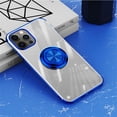thumbnail image 1 of EGNMCR For 12 Pro Max Clear Ultra Slim Soft Electroplated Frame Case Ring Stand phone cover, 1 of 2