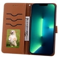 thumbnail image 4 of Allytech iPhone XS/X PU Premium Leather Solid Color Wallet Case,Flip Kickstand Ultra-Slim Cover for iPhone XS/X 5.8 inch,Brown, 4 of 6