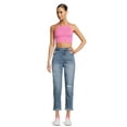thumbnail image 2 of No Boundaries Juniors Seamless Cropped High Neck Tank Top, Sizes S-XL, 2 of 5