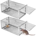 thumbnail image 1 of [ Trampas Humanitarias para Ratas YJOO Paquete de 2 Jaulas Trampa Viva para Ratones y Ratas ], 1 of 6