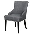 thumbnail image 3 of Square Back Upholstered Dining Chair in Heathered Ash Gray, 3 of 8