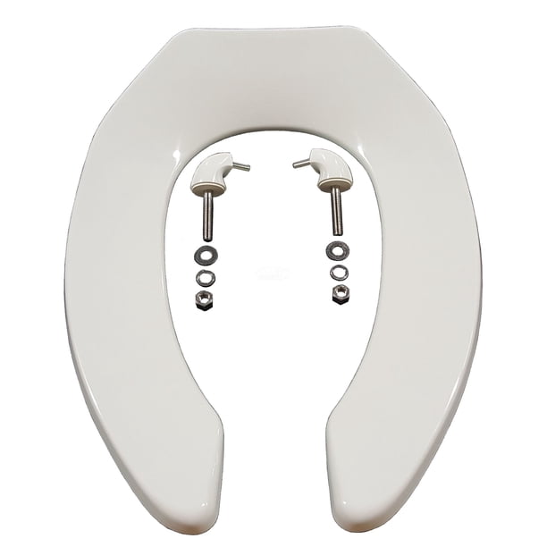 Zurn Z5955ssEl Elongated Standard White Open Front Toilet Seat White