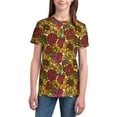 thumbnail image 2 of Fuzoiu Sunflower Print Youth Short Sleeve T-Shirt,Youth Dry-Fit Active Athletic T-Shirt,Short Sleeve Tops Tees for School, Sports, and Casual Wear, 2 of 6