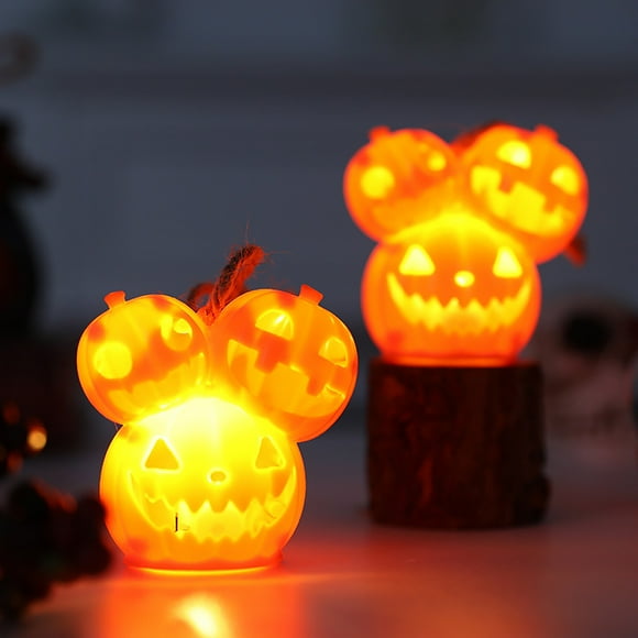 LSLJS Halloween Scene Decoration Desktop Ornaments Pumpkin Hanging Lights Illuminated Decorations Hotel and Shopping Mall Window Displays Pumpkin Light