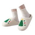 thumbnail image 3 of shqvo Mens Christmas Slippers Size 13 Non- Plush Winter Plush Fluffy Cute Stuffed Animal Bedroom Slippers House Bedroom Warm Fuzzy Arch Support Slippers, 3 of 8
