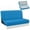 Bright Blue, variant on Binienty Purple Damask Print 2 Piece RV Jackknife Sofa Slipcover Stretchy Washable Non-Slip Elastic Bottom Stain Resistant Universal Fit Protector for Camper Trailer Interior