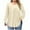Beige, variant on Long Sleeve Shirts for Women Sawvnm Women's Fashion Solid Color Plus Size Round Neck Chest Pleated Loose Casual Pullover Long Sleeved Shirt Top blouse Fall Clothes Fashion Black XL