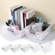 thumbnail image 1 of Cesta de plástico blanco con asa - Caja plegable para ropa de ropa, juguetes y material deportivo - 5 opciones de talla, 1 of 7