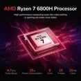 thumbnail image 2 of NIMO 15.6" IPS FHD-Gaming-Laptop, 8 Cores AMD Ryzen 7 6800H 32GB DDR5 RAM 2TB SSD (Beat i9-12900H, Up to 4.7GHz) AMD Radeon 680M GPU-Computer with 100W Type-C For Gaming business student 180°Viewing, 2 of 7
