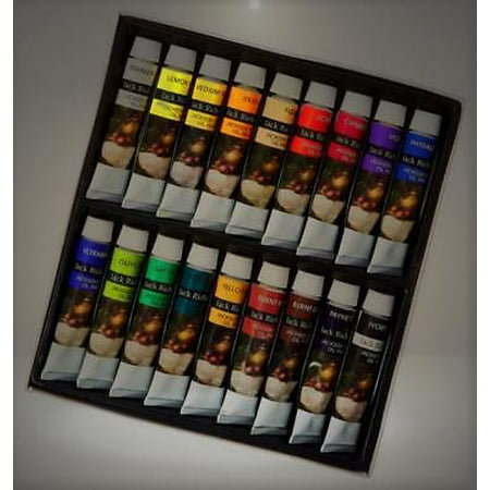 Jack Richeson Paints Oil Colors, 12ml, Set of 18 (Best Paint Thinner For Oil Based Paint)
