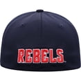 thumbnail image 4 of Men's Top of the World Navy Ole Miss Rebels Reflex Logo Flex Hat, 4 of 4