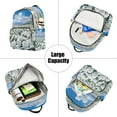 thumbnail image 5 of Casual White Roses Snowy Mountains Sky Backpack for School,College and Travel, Water Resistant Bookbag,, 5 of 7