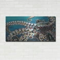 thumbnail image 3 of Luxe Metal Art 'Wild Octopus I' by Carolee Vitaletti Metal Wall Art, 48"x24", 3 of 7
