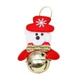 thumbnail image 1 of Fiudx Adornos Navideños con Campana Colgante, Decoración Festiva de Metal y Tela, Fácil Instalación, Uso Versátil, Decoración para Oficina y Hogar, Alegría Navideña, 5.1 X 3.1 Pulgadas, 1 of 1