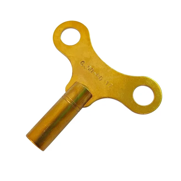 Brass Replacement Clock Key For Key Wind Clocks Size 17 / 6.50 mm - Clock Parts