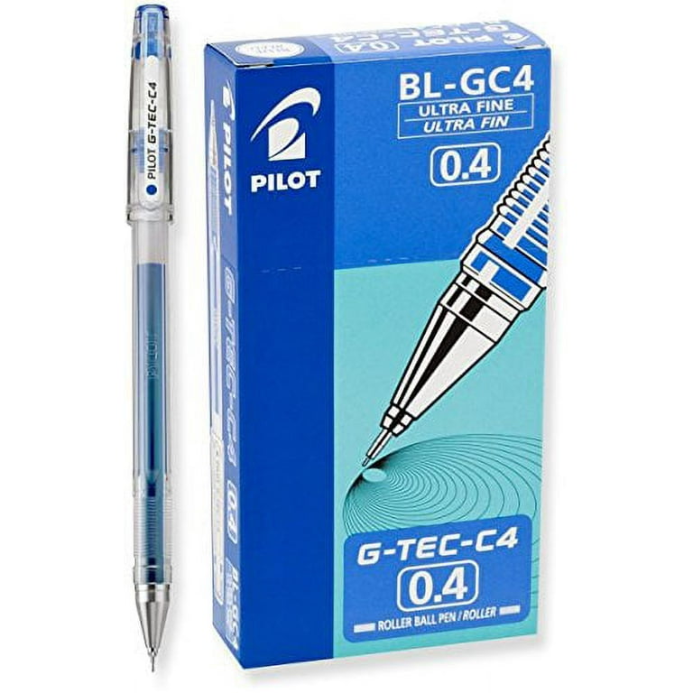 Pilot G-Tec-C Gel Rolling Ball Pens Ultra Fine Point, Blue Ink,