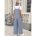 thumbnail image 6 of ANRABESS Women's Overalls Jumpsuit Summer Casual Wide Leg Pants, Loose Bib One Piece Outfit with Pockets and Adjustable Straps, 6 of 8