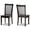 Black, variant on Baxton Studio Minette Walnut Brown Finished Wood 2-Piece Dining Chair Set